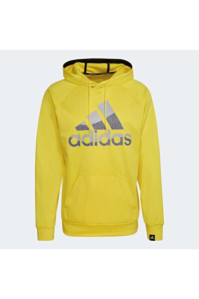adidas Aeroready Game And Go Big Logo Erkek Sarı Sweatshirt (HK9826)