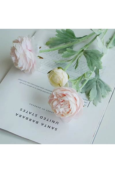 Choice Light Pink 3 Heads Elegant Artificial Flowers Silk Peony Bouquet Home Decor Party Bride Wedding Deco