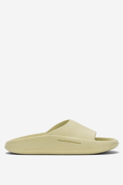 Liger Unisex High Sole Single Strap Beach Slippers Green
