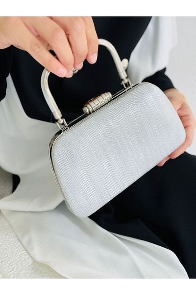 Çanta Trend Geanta de dama argintie pentru rochie de seara