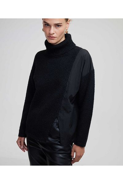 MISS IPEKYOL pulover de damă tricotaj - negru, IW 6240050060
