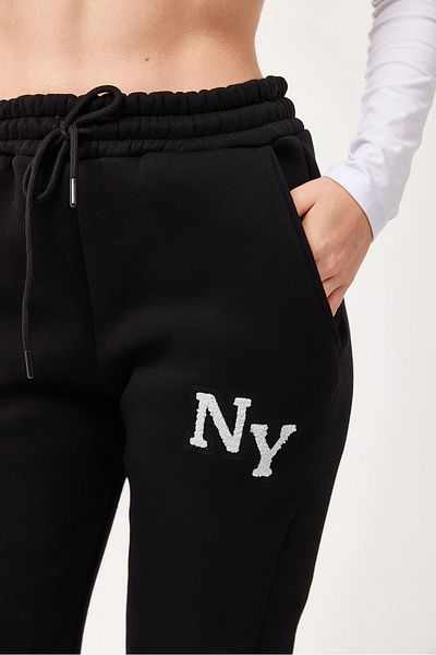 CALİENTE NY εμπριμέ φούτερ με ελαστικά πόδια μαύρο