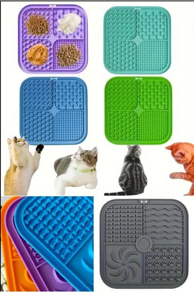 Hayveys Cat Dog Eating Food Mat Eating Food Lick Bowl