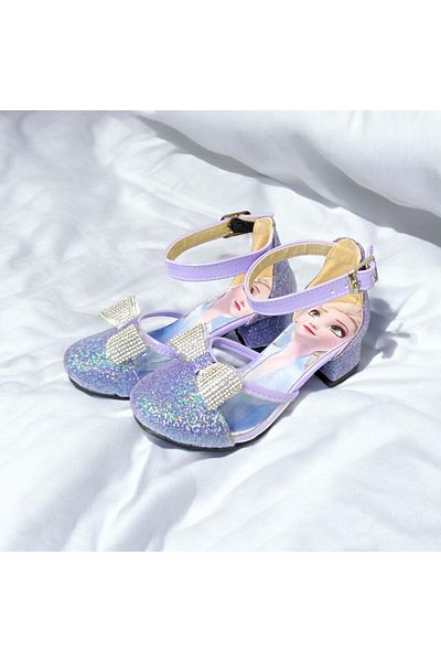 pediashoes PANTOFI DE ROCHIE DE SEARĂ DE CULOARE MOV CU TOC FETE