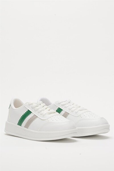 Liger Women's Casual Sports Sneaker Shoes White-Green