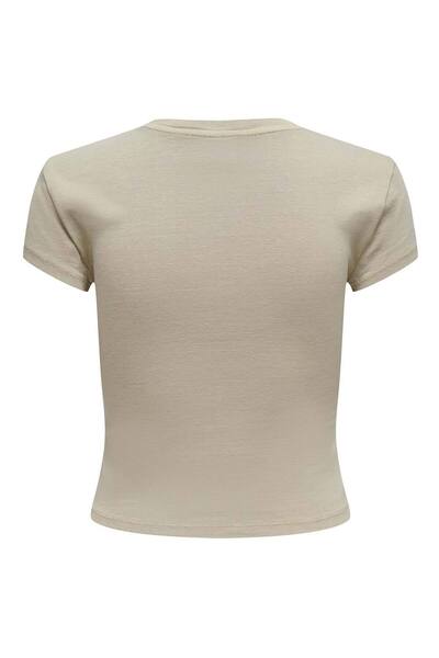 ONLY Γυναικείο μπλουζάκι Elina σε μπεζ χρώμα (15320229-H)