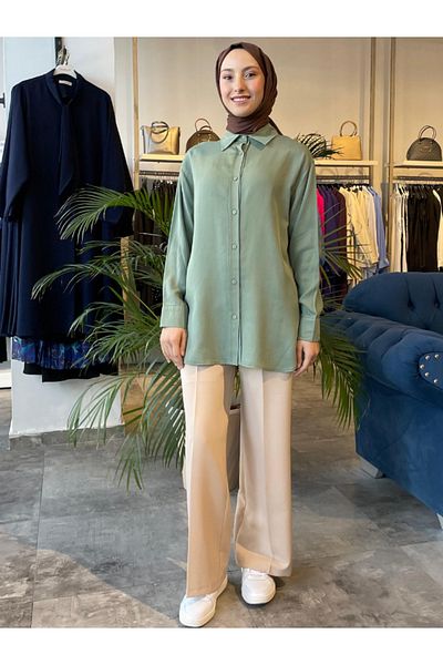 My Magazin Women's Buttoned Tunic 4369