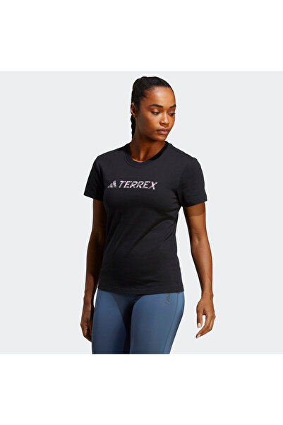 adidas Γυναικείο μαύρο μπλουζάκι Terrex Classic Logo (HZ1392)