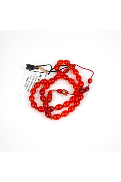 LapisDo مسبحة عنبر بيزي مقطعة 7.5x10 ملم