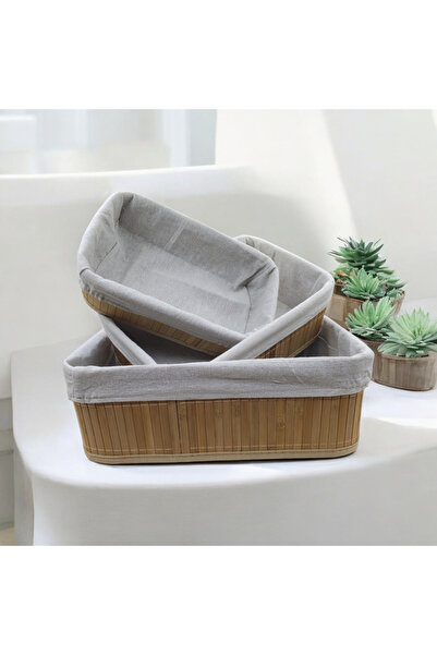 Tekbir Set of 3 Bamboo Baskets