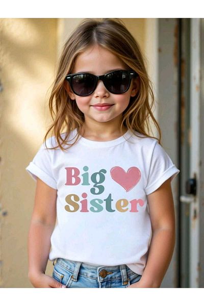 FAVORİST Tricou din bumbac cu decolteu rotund cu imprimeu mixt pentru copii