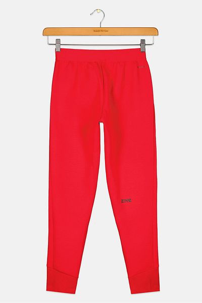 adidas Kids Girl Regular Fit Brand Logo Outdoor Sweatpant, Red