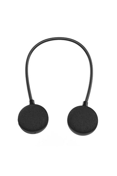 Choice black Rockmia Neck Speaker EBS-906 Bluetooth 5.0 Wearable Wireless TF Card  Music Player For Home  O