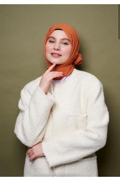 Modakaşmir Brick Color Bamboo Shawl
