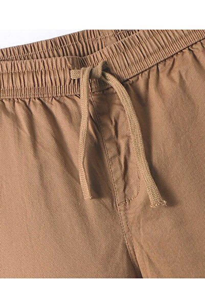 Pine kids Pine Kids Cotton Woven Knee Length Solid Color Shorts - Tan