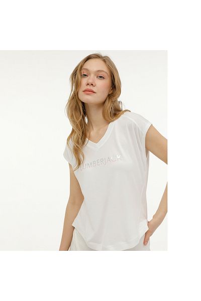 lumberjack Tricou crem pentru femei Laya ( 101361614 )