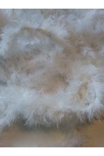 Hobigram White Dress Ornament Packaging Feather Fine Otrish Feather 2 Meters Bird Feather Fine Otrish