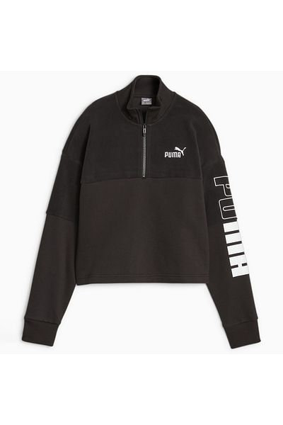 Puma Черен дамски суичър Power Colorblock (676027-01)
