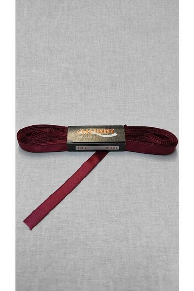 Hobigram Burgundy Satin Ribbon 1 cm 10 Meters, Bundle Dowry Special Day Gift Decoration Ribbon