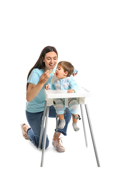MAAS Adjustable High Chair with Food Tray and Safety Belt for Kids 90X66X54cm