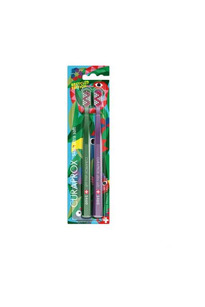 Curaprox Cs 5460 Duo Recycled Edition Ultra Soft Toothbrush 2Pcs