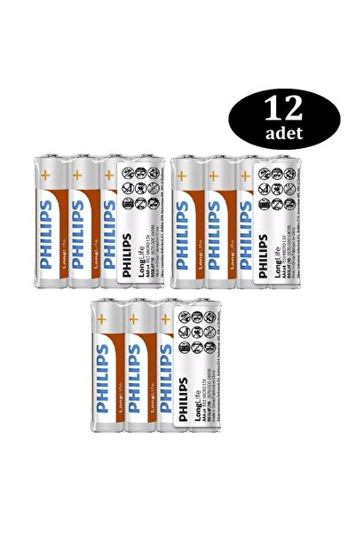 Philips Longlife Aa R6 1.5v 12'li Kalem Pil