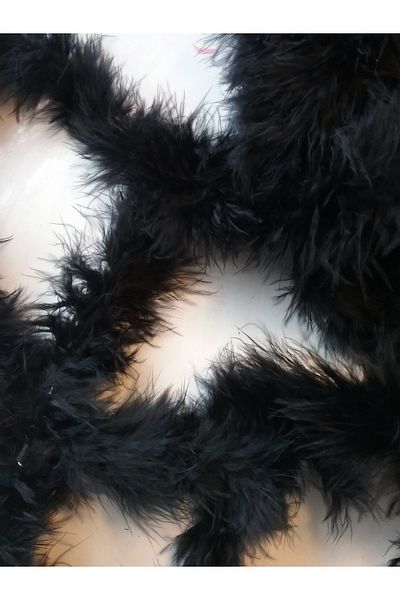 Hobigram Black Dress Decoration Packaging Feather Thin Otriş Feather 2 Meters Feather Thin Otriş – Ribbon, Stylish Design