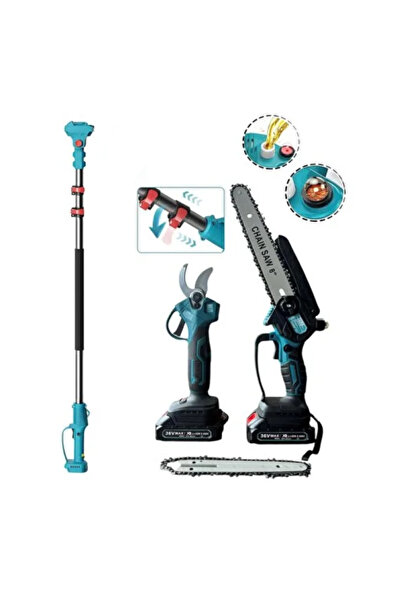 HSGL Style Tera Teleskopik Uzatmalı Çift Akülü 36v 5000 Mah 2.5 Metre Yağlı B...