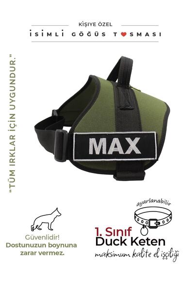 MgTasma Kişiye Özel, Isimli K9 Köpek Tasması, Göğüs Tasması