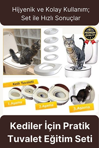 Svein Kolay Kullanım Hijyenik Pratik Kum Kabı Yavru Yetişkin Kedi Wc Tuvalet ...