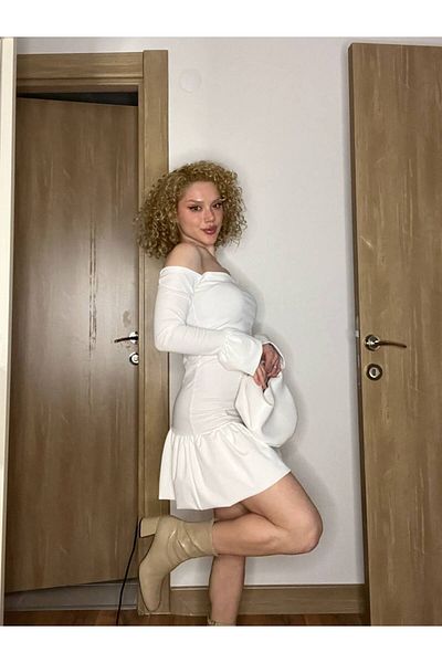 Gülmude Strapless Mini Balloon Dress