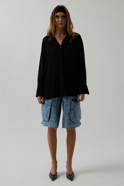 Black Fashion In negru - Cămașă oversize