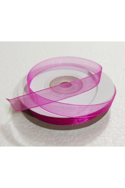 Hobigram Fuchsia Organza Ribbon 1 cm 23 Meters, Bundle Dowry Special Day Gift Decoration Ribbon