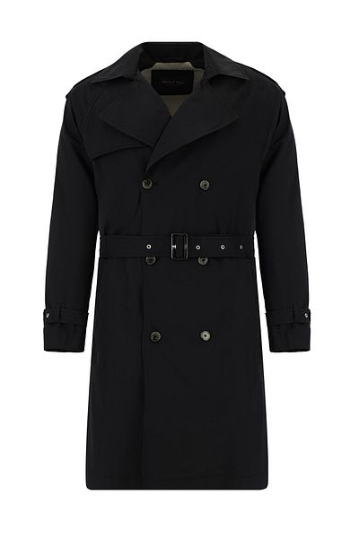 Abdullah Kiğılı Cotton Double Breasted Top Coat & Trench Coat