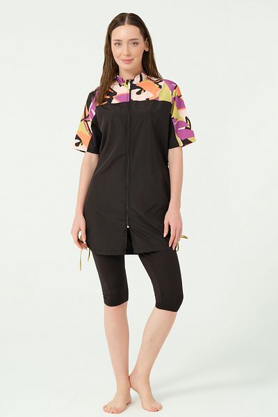 ALFASA Vivora Summated Half Sleeve Semi-Closed Swimsuit