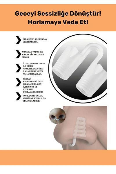 Fernanda Special Production Breathing Relaxing Anti-Sleep Snoring Reducing Nose Hole Apparatus - 4 Pieces