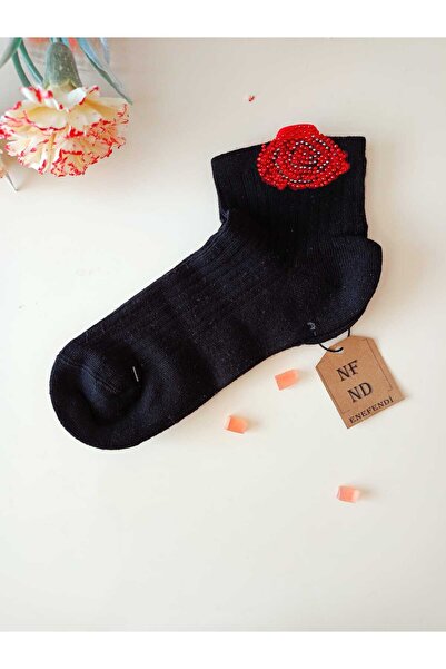 ENEFENDİ Зелено-черни дамски чорапи: 2 чифта без шевове, с остри върхове, подходящи за внимателни напитки