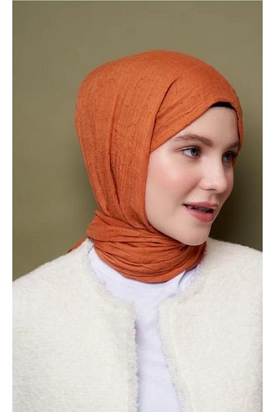 Modakaşmir Brick Color Bamboo Shawl