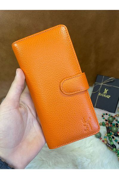 SANAT Uni̇sex Sl-2102 Leather Wallet 19cm × 9,5cm Id and Driver's License Division
