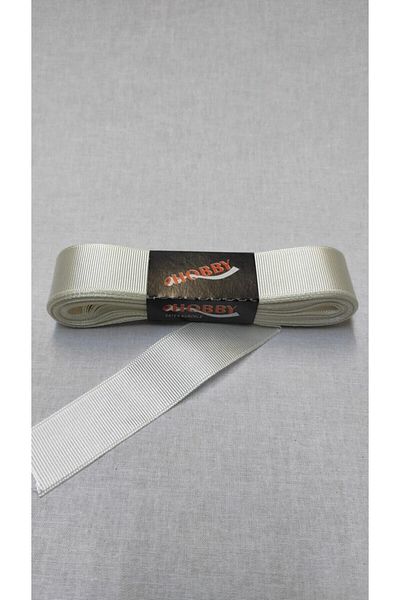Hobigram 3cm 10 Yards Cream Grosgrain Ribbon,Special Day Gift Ornament