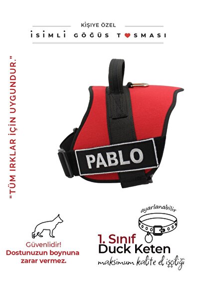 MgTasma Kişiye Özel, Isimli K9 Köpek Tasması, Göğüs Tasması