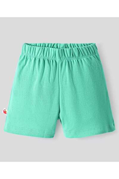 Bonfino 100% Cotton Knit Above Knee Length Shorts Solid Colour & Dino Pack of 3-Red Green & White