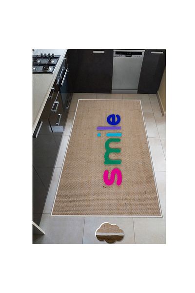 HOMS Otto kitchen rug, smile pattern