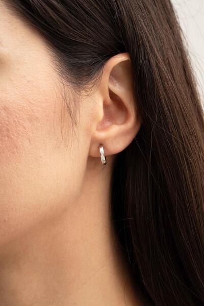 Sümer Telkari Gümüş 12 Mm Halka Küpe 5146