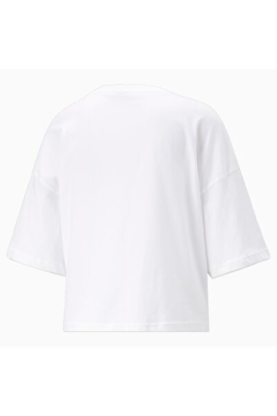 Puma Κλασικό γυναικείο λευκό μπλουζάκι (538052-02)