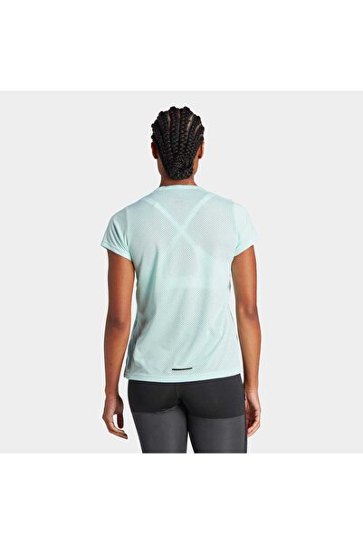 adidas Agr Shirt W Γυναικείο μπλουζάκι για τρέξιμο εκτός δρόμου HZ6260 Πράσινο