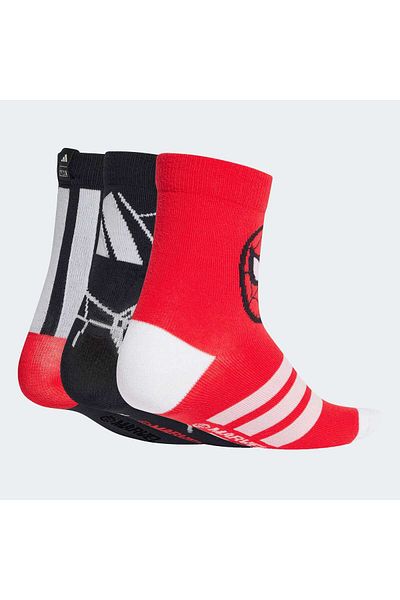 adidas X Marvel Spider-Man Kids 3-Pack Socks (Jg5787)