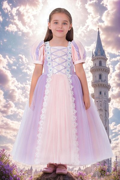Pamina Lilac Rapunzel Dress - 3-7 Years