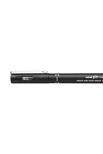 Uni Uni Pin 200 0.9 mm Black Technical Drawing Pen Waterproof and Fade Resistant