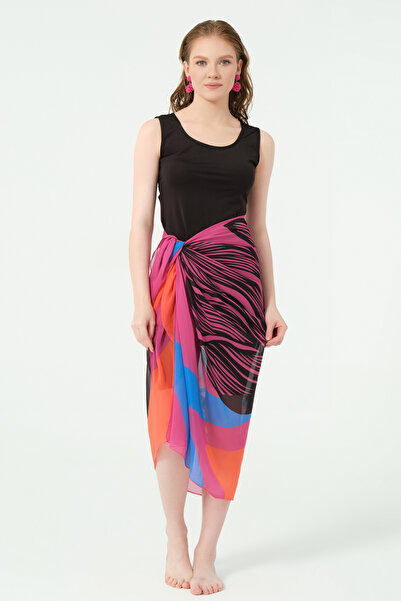 ALFASA Φούστα με ροζ σχέδιο Pareo